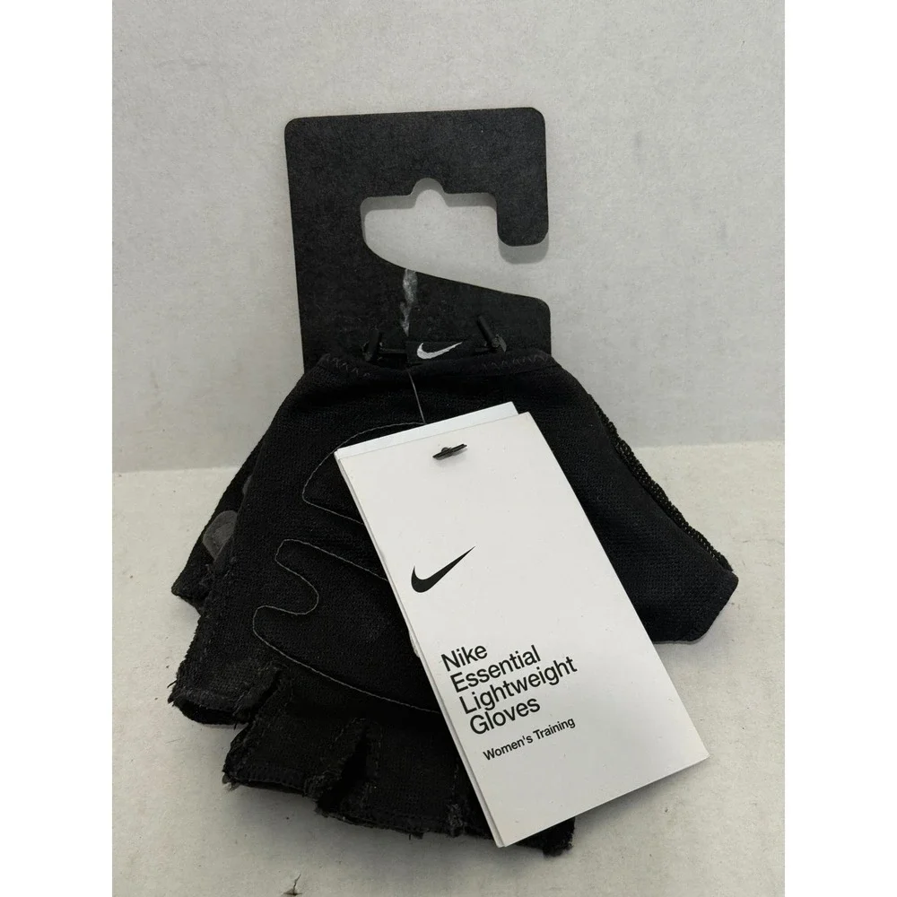 Nike Essential Lightweight Women Training Gloves L Black NWT Fingerless NL01-001